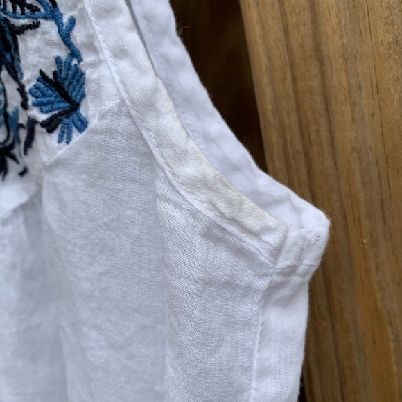 Earthbound Sleeveless Embroidered Semi-Sheer Top - Picture 9 of 10